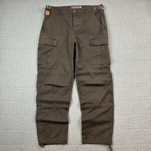 Empyre Cargo Pants Men's Size 30 (32x28) Brown Relaxed Fit Skater Utility